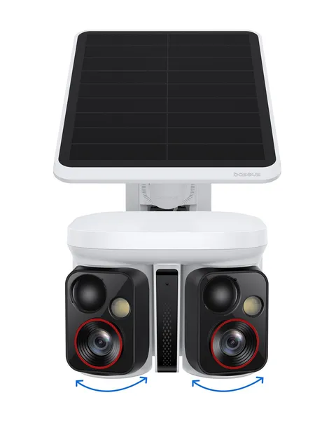 Baseus X1 Pro Dual-Tracking Solar Security Camera Outdoor Wireless, White