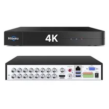 16 Channel 4K Hybrid 5-in-1 DVR Digital Video Recorder Supports 24 Cameras