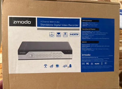 ZMODO 4 Channel 960H H.264 Standalone Digital Video Recorder - New