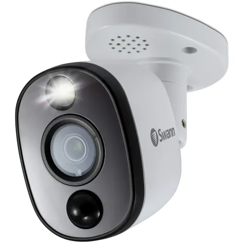 Add-On DVR Bullet Security Camera System with Sensor Spotlight, 4K Ultra HD V...