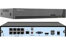JideTech NVR 8 Channel PoE 4K 8 Ports 16CH Extendable Network Video Recorder