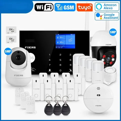 WIFI GSM Wireless Home Burglar Security Alarm System Work with Smart APP Control