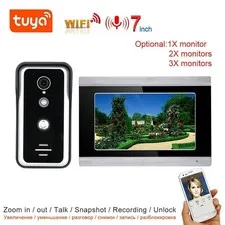 WiFi Video Doorbell Touch Screen Monitor Video Door Phone Intercom Entry System