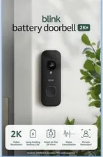 Blink Battery Doorbell 2K+ (Newest Model) – Black – Add-On Unit