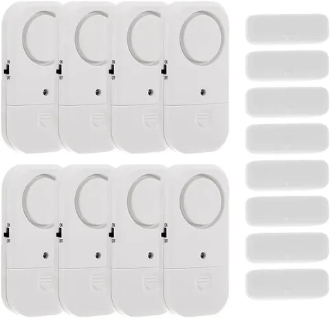 Window and Door Alarm for Kids Safety, 8 Pack Personal Security for Pool, Burgla