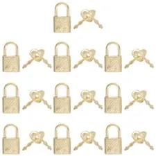 10 Pcs Zinc Alloy Padlock Practical Luggage Small for