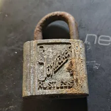 Slaymaker Rustless Silver Keyed Metal Padlock Rust Resistant 2 Keys 6mm