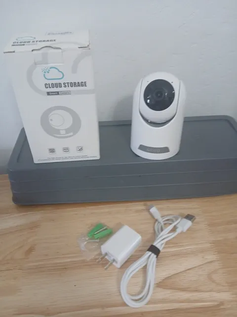 GPED Smart PTZ WiFi Security Camera White ZY-144W1B02 Indoor IP Night Vision