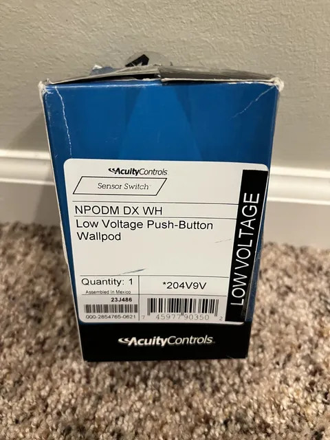 ACUITY CONTROLS NPODMDXWH SENSOR SWITCH Low Voltage Push-Button Wallpod