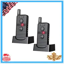 New 2-Pack Wireless Intercom System 4900ft Long Range Home Office Elderly Use