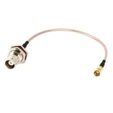 SMB Female to BNC Female Connector Adapter Coax Cord RG316 Coaxial Cable 9.2"