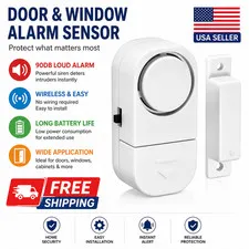6 Wireless Door Window Alarm Sensor Magnetic Security Alert 90DB Home Safety Set