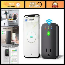 WiFi Power Failure Alarm - Smart Outage Alert with App, 110dB Sound & LED, Mini