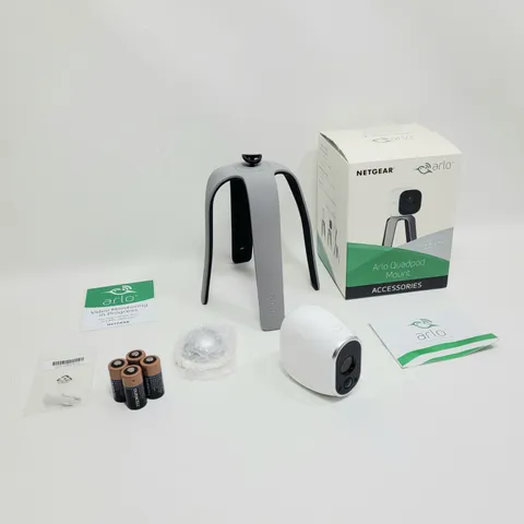 Netgear Arlo VMC3030 Add-On Camera with QuadPod New Batteries