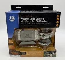 GE Home Monitoring Wireless Color Camera W/ Portable LCD Monitor 45236