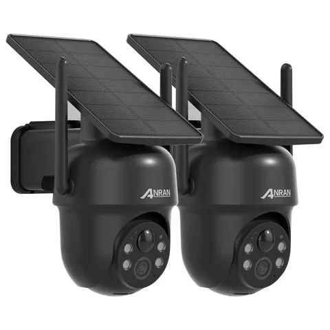 ANRAN 5MP Solar Battery Security Camera Wireless Pan/Tilt Outdoor WiFi IP Camera