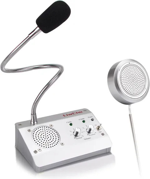 Dual-Way Window Intercom System,High Power Speaker,Microphone Speaker for Teller