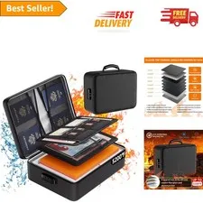 Lightweight 5200°F Fireproof Organizer with Strong Handle - Multi-Pocket Design