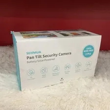 SEHMUA Pan/Tilt Wi-Fi IP Security Cameras 2-Pack Battery/Solar Night Vision