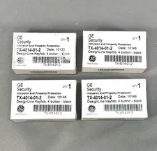 Lot Of (4) GE Interlogix TX-4014-01-2 4-Button Keyfob Remotes FAST SHIPPING