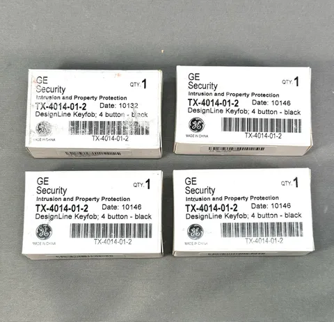 Lot Of (4) GE Interlogix TX-4014-01-2 4-Button Keyfob Remotes FAST SHIPPING