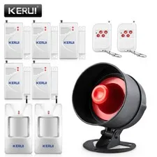 110db Security Alarm System Kit Set Wireless Loud Speaker Siren Horn In/Out Door