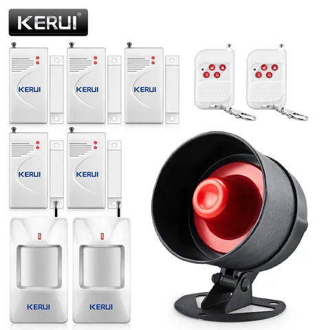 110db Security Alarm System Kit Set Wireless Loud Speaker Siren Horn In/Out Door
