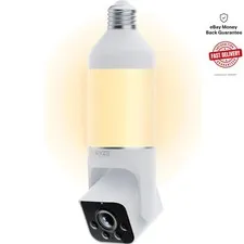 High-Def Bulb Security Camera with Motion Alerts & Two-Way Audio - Outdoor Use