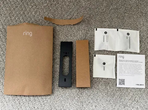 ~Ring Wired Doorbell Pro (3rd Gen) Wedge Kit Tilt Up / Down Black Open Box OEM~