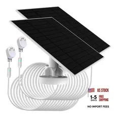 2pack, Upgraded, with Charging Alert Breathing Light. 6w Solar Panel