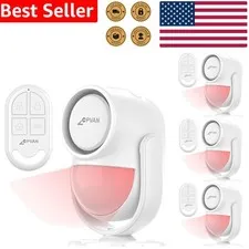 Motion Sensor Alarm 125dB Wireless Indoor PIR Detector Home Garage Van Shed S...