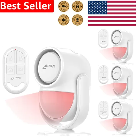 Motion Sensor Alarm 125dB Wireless Indoor PIR Detector Home Garage Van Shed S...