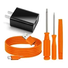 Fast Wall Charger Charging Cable Cord & Replacement Ring Doorbell Screwdriver...