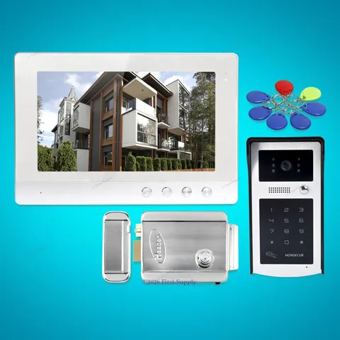 10.1inch Video Door Phone Intercom System with IR Night Vision for Home Security