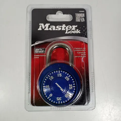 Master Lock 1-7/8" Blue Dial Combination Padlock Anti Shim Lock 1528D