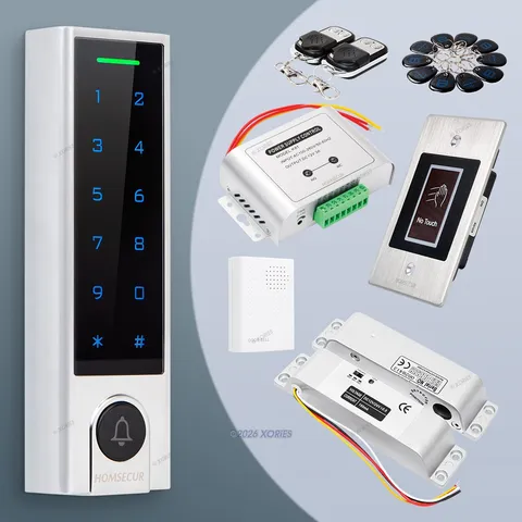 HOMSECUR IP66 APP WIFI RFID Access Control Set Surface Mount Drop Bolt Lock