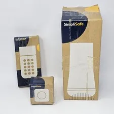 SimpliSafe Home Security System Base Station, Keypad, Sensor CA001 KP3W BS3W