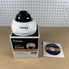 Used Vivotek FD8169 Network Camera | 2MP 2.8mm Fixed Lens Dome Camera | 12V