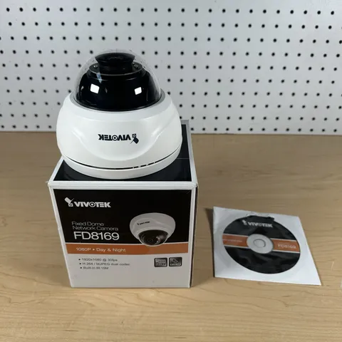 Used Vivotek FD8169 Network Camera | 2MP 2.8mm Fixed Lens Dome Camera | 12V