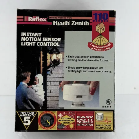 Reflex Heath Zenith Instant Motion Sensor Light Control 110 Degrees Detect Zone 