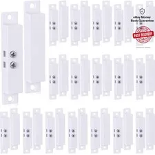 20 Sets Magnetic Alarm Sensors | Easy Install NC Wired Door & Window Security