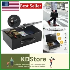 Heavy-Duty Fireproof and Dual Lock Safe Box for Documents