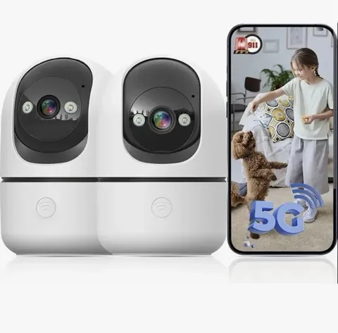 InstaVision Wireless AI Surveillance Camera Night Vision Pan/Tilt Indoor *2PK*