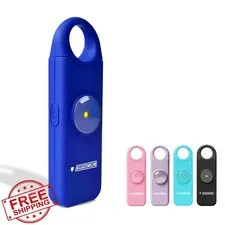 AGADMCM Personal Safety Alarm 130dB, LED Flashlight, Keychain, Navy Blue