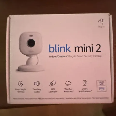 Blink Mini 2 Indoor/Outdoor Plug-In Smart Security Camera