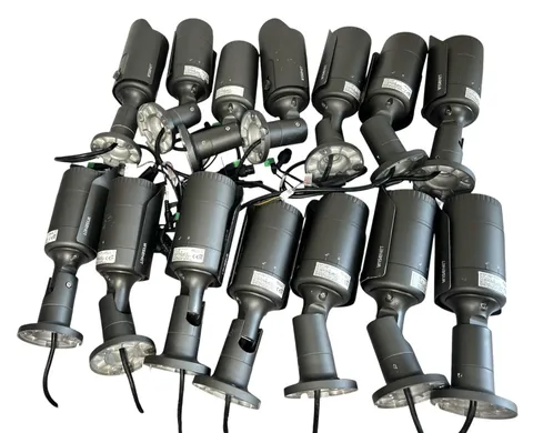LOT OF 14 Hanwha Wisenet QNO-6010R 2MP Outdoor Bullet IP Camera PoE Samsung Tech