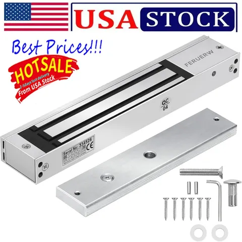 12V Electric Magnetic Door Lock Electromagnetic 600LB (280KG) Access Control