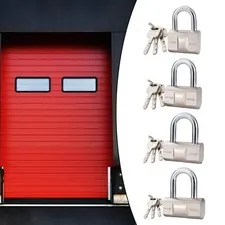 Padlock with 3 Keys,Keyed Lock School Gym Locker Small Lock Waterproof for Barns