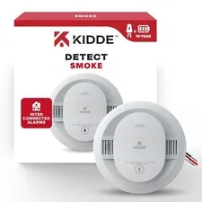 Kidde Hardwired Smoke Detector, 10-Year Battery Backup, Interconnectable, LED...