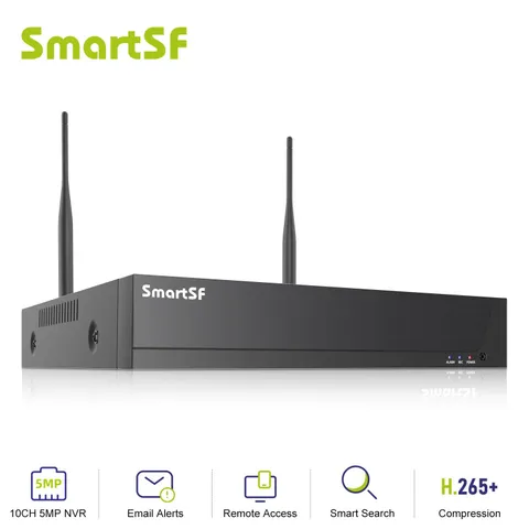 10CH 5MP NVR IP Network Security Video Recorder H.265+ Remote APP